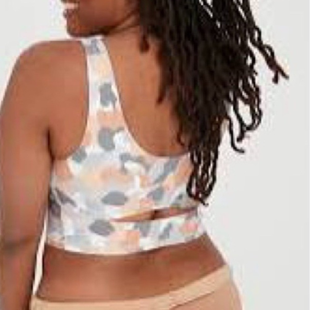 AERIE Offline Real Me Recharge Least Support Keyhole Bralette Camo XS